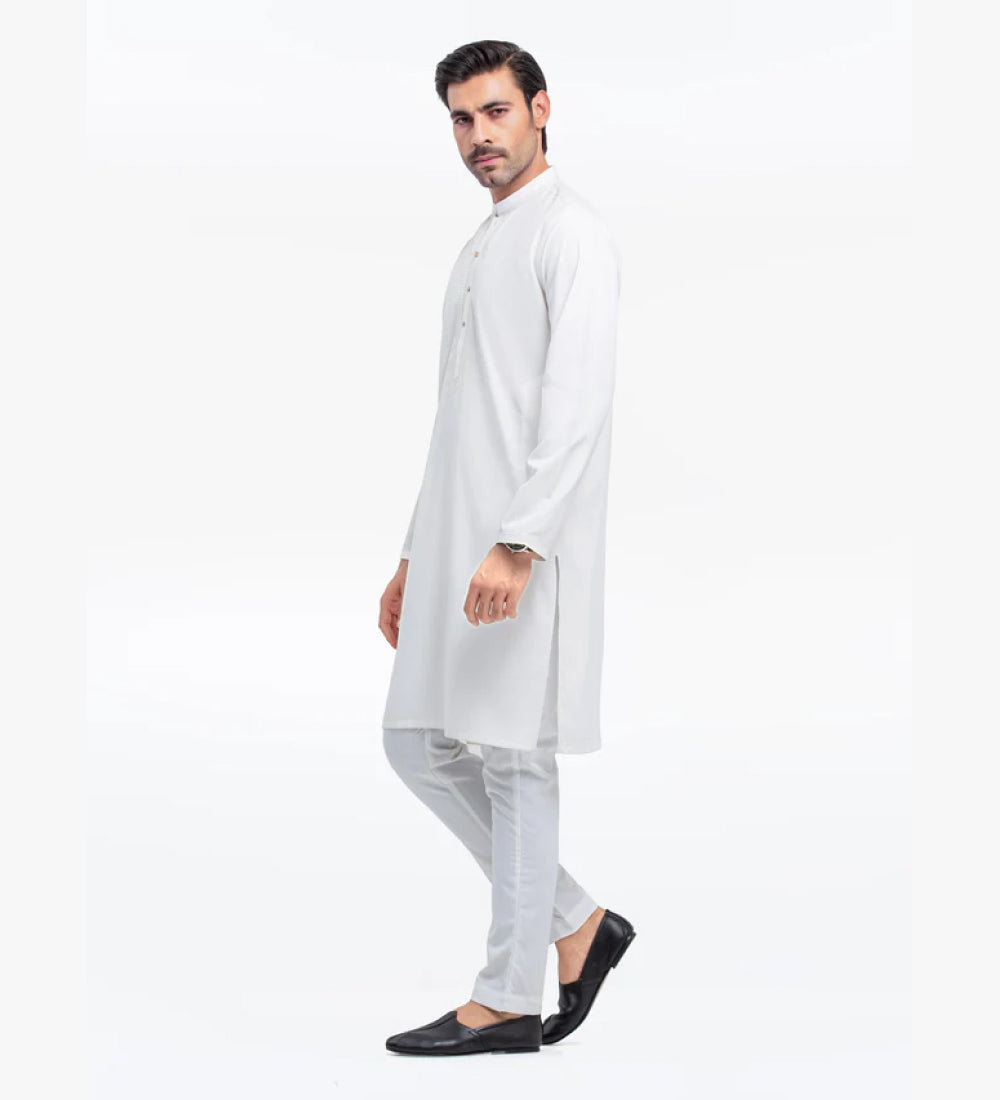 Men's Off White Kurta Pajama 