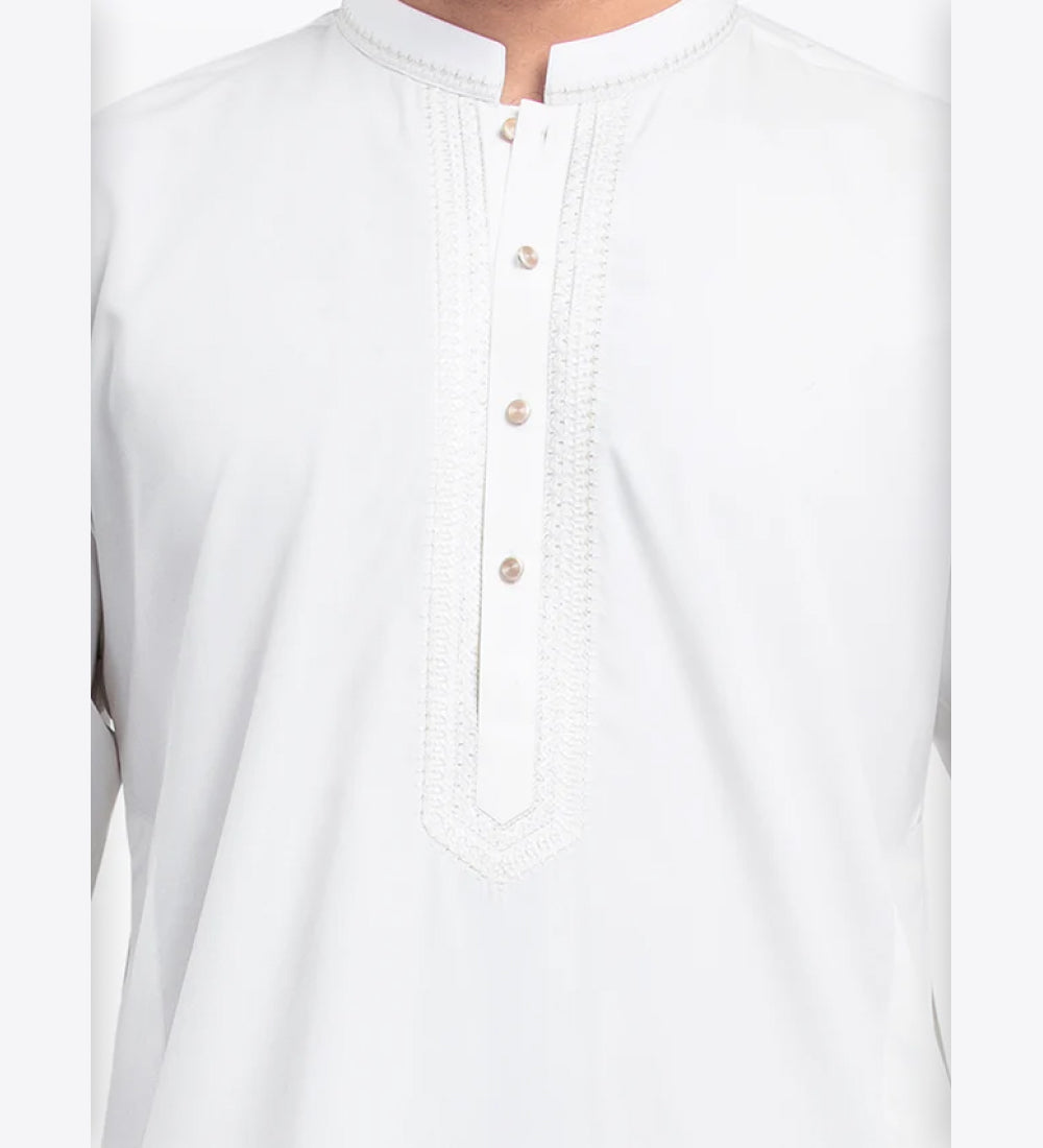 Men's Off White Kurta Pajama 