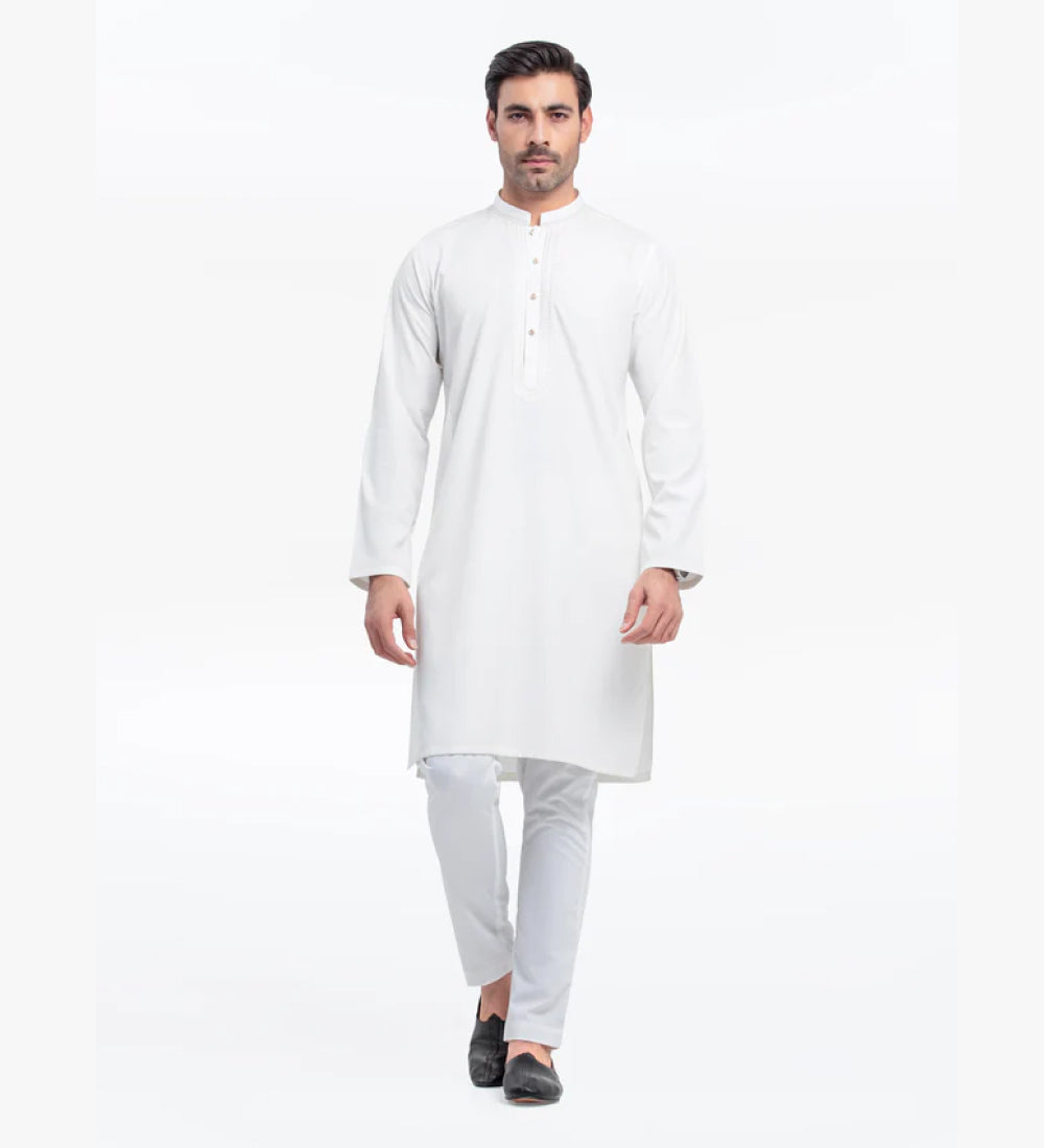 Men's Off White Kurta Pajama 