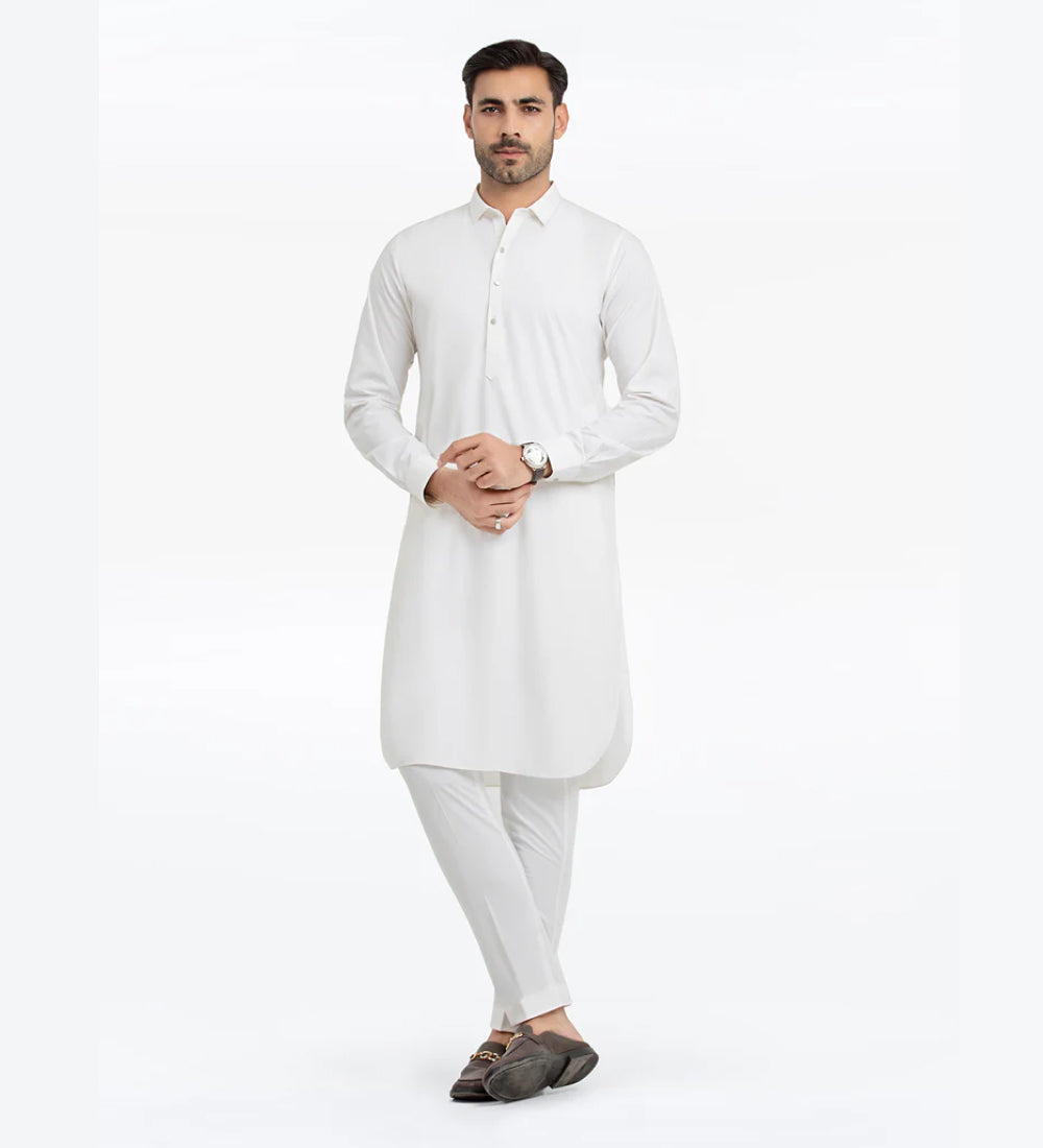 Off White Kameez Shalwar