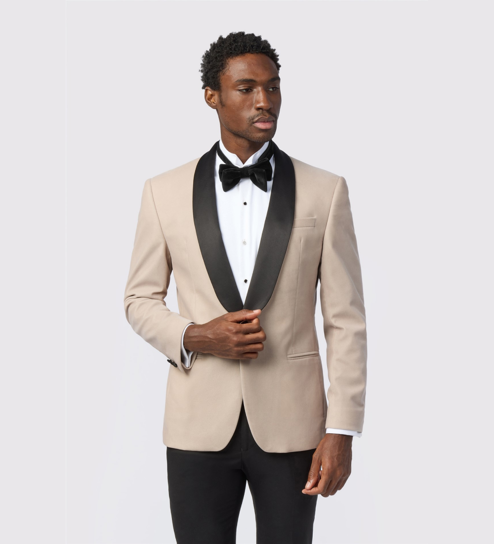 Slim Fit Ecru Jacket