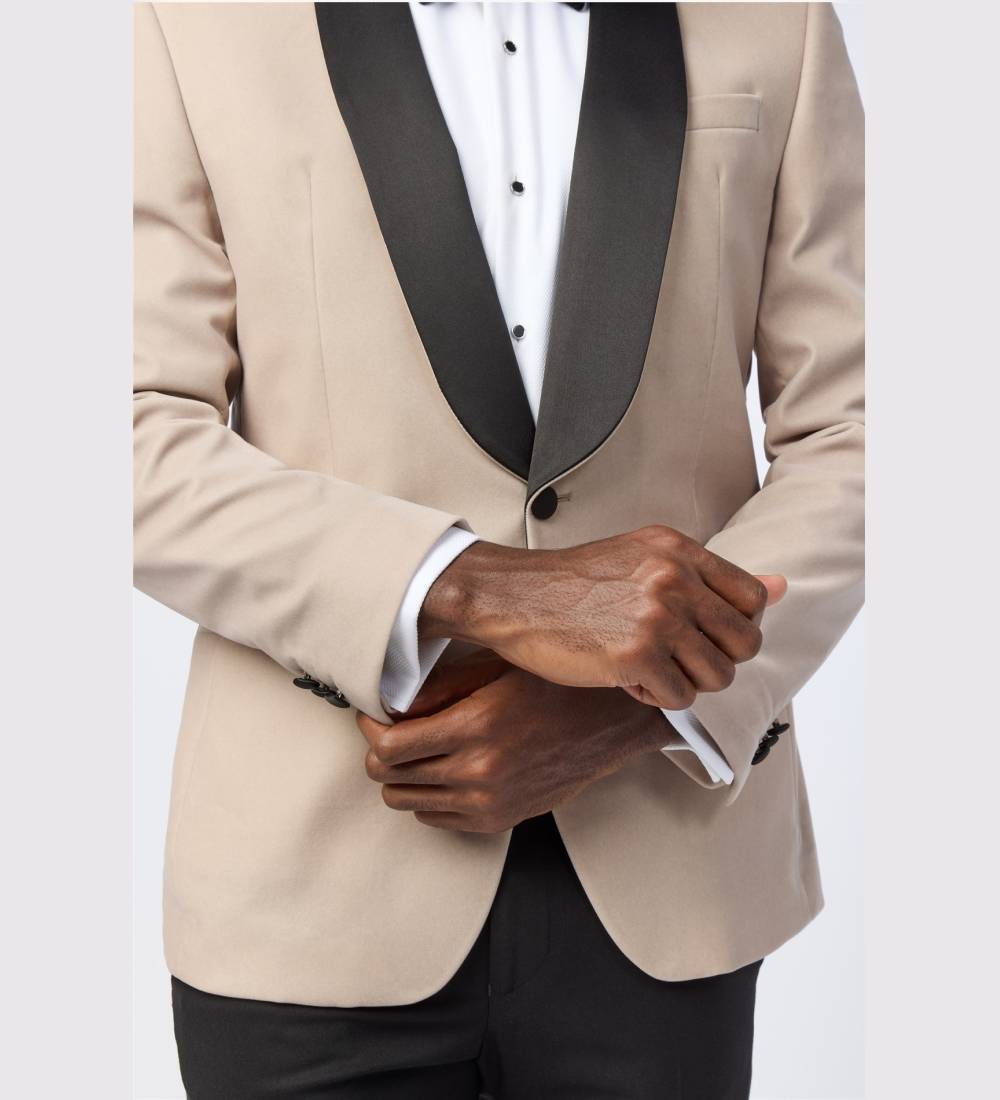 Slim Fit Ecru Jacket