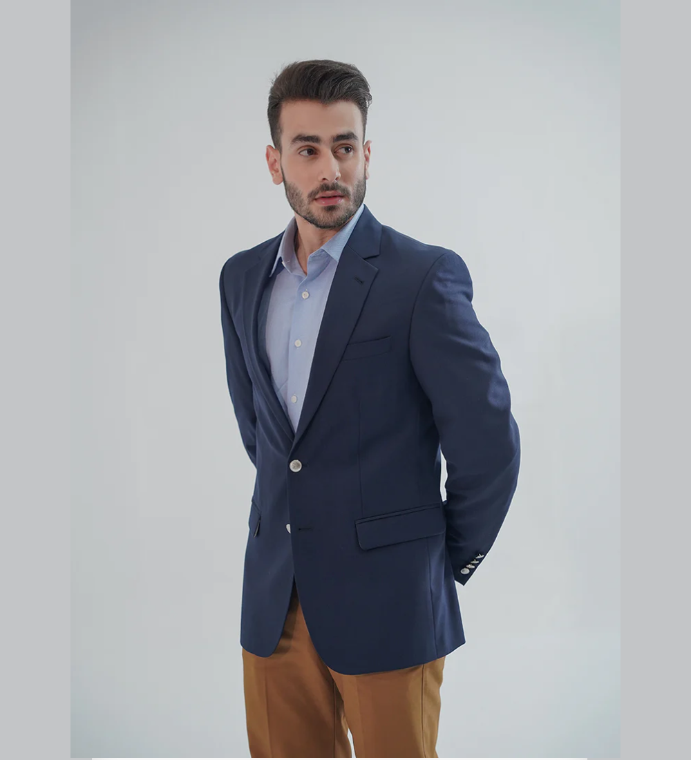 Blue Plain Tropical Exclusive Classic Blazer