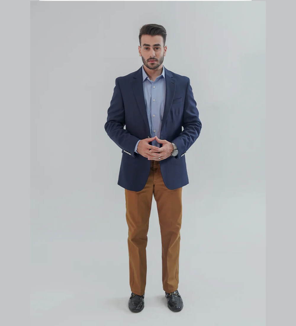 Blue Plain Tropical Exclusive Classic Blazer