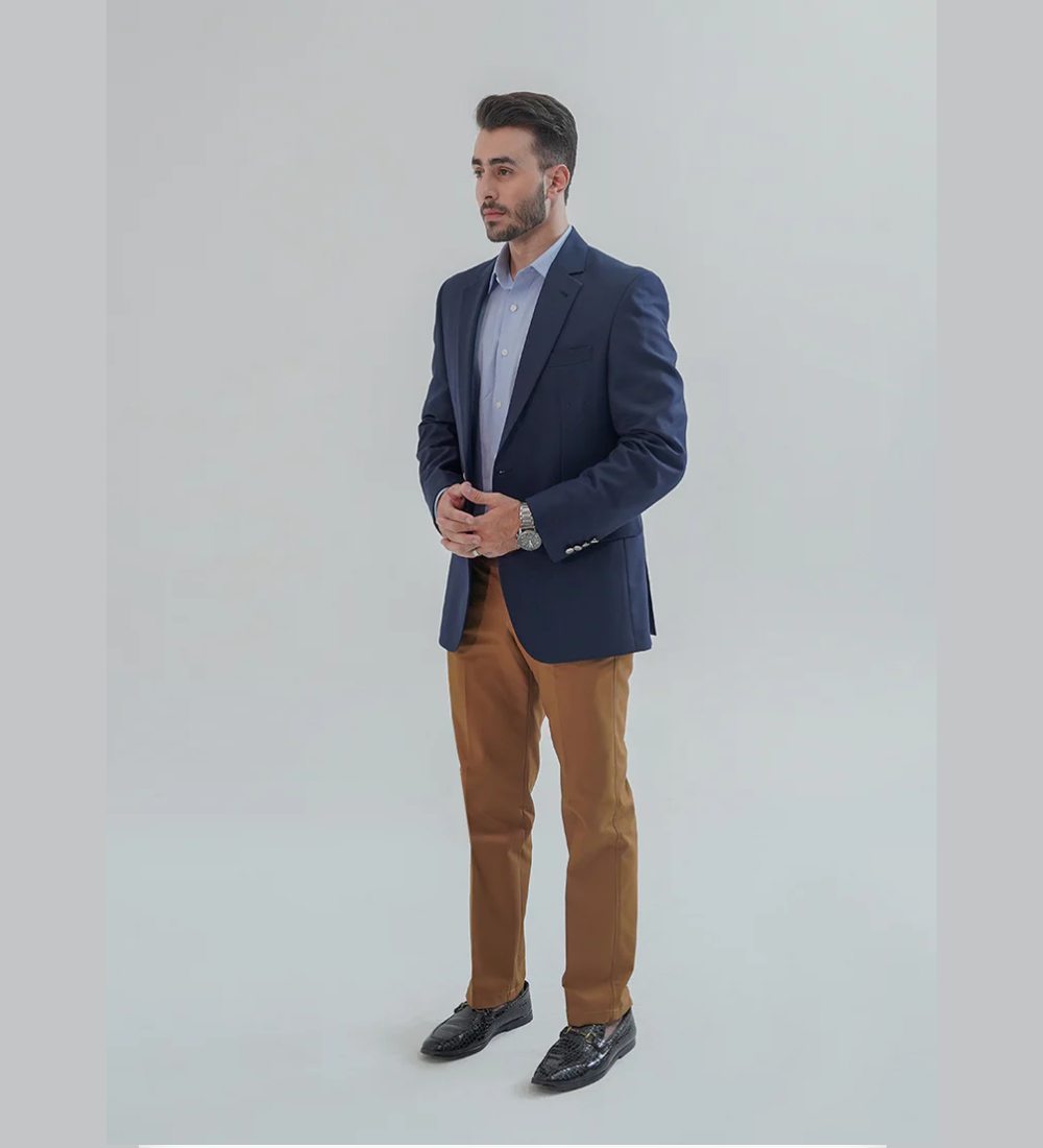 Blue Plain Tropical Exclusive Classic Blazer