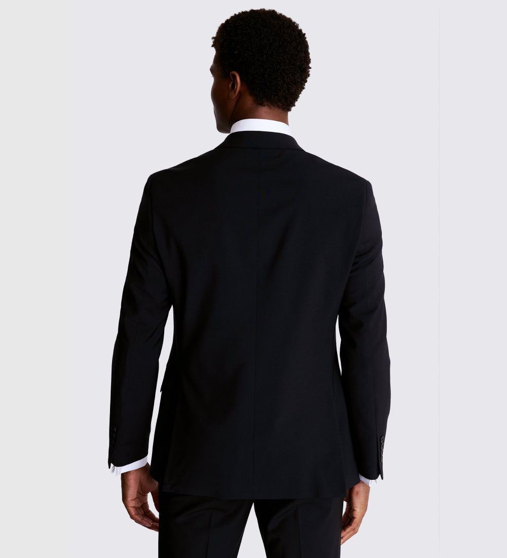 Tailored Fit Black Performance Suit