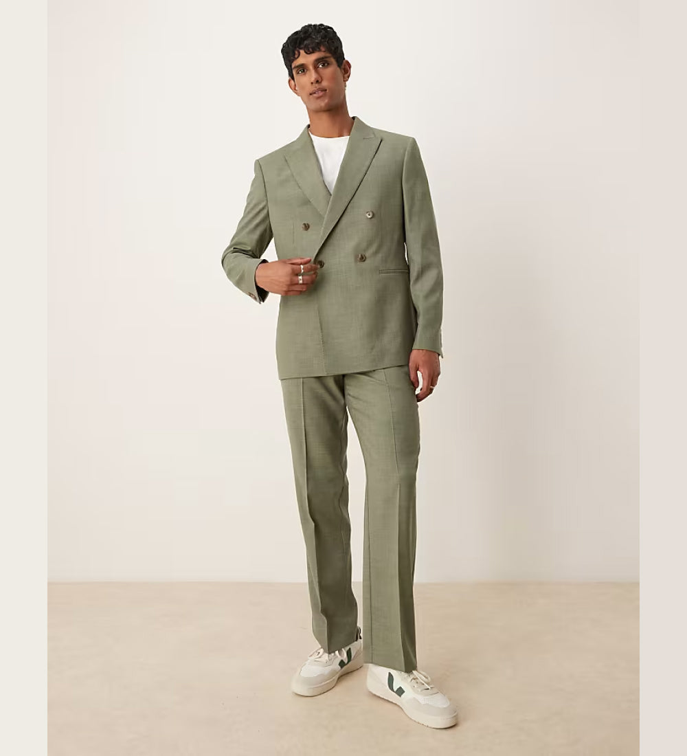 Glamour Suiting suit set in heathered green