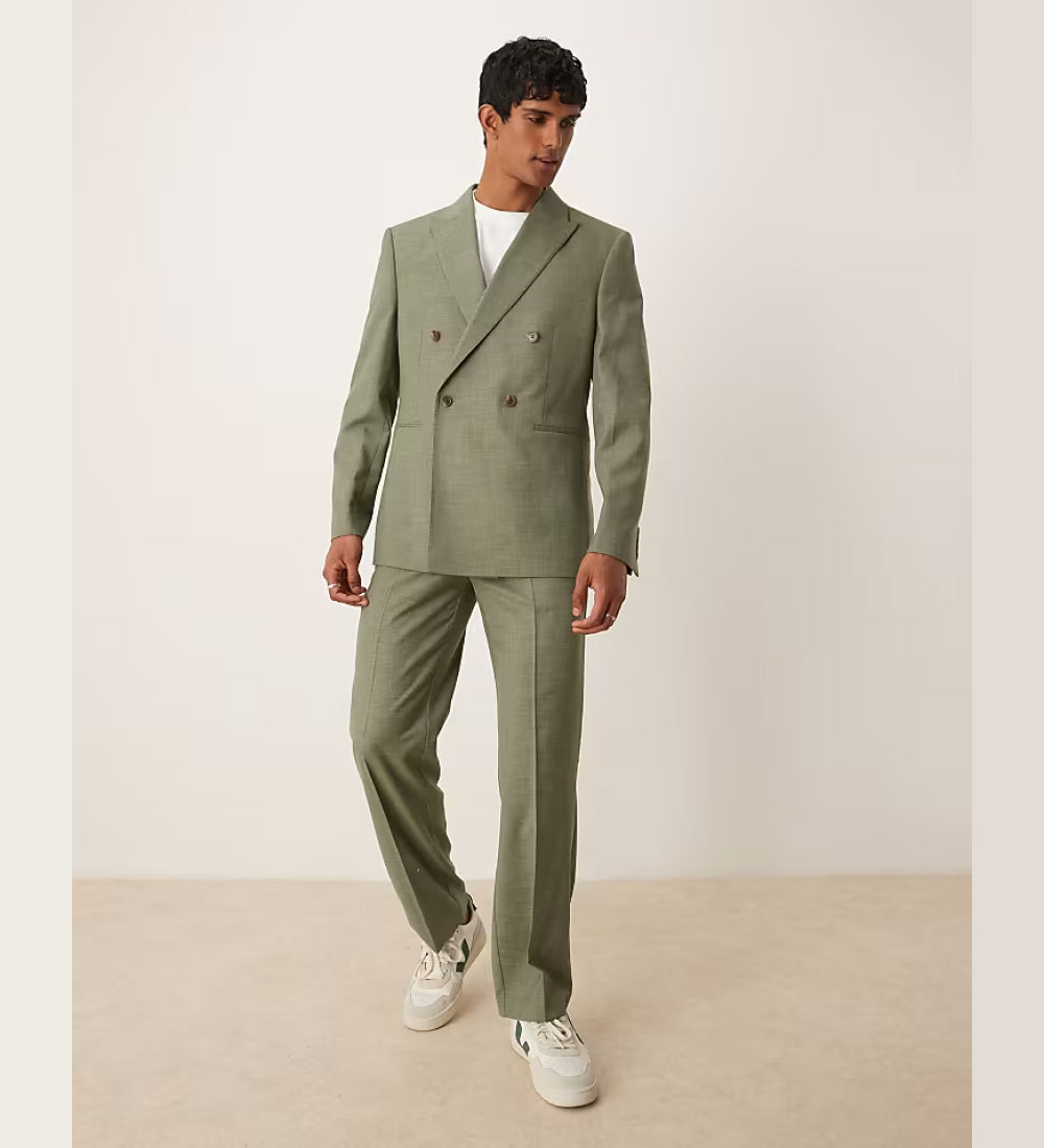 Glamour Suiting suit set in heathered green