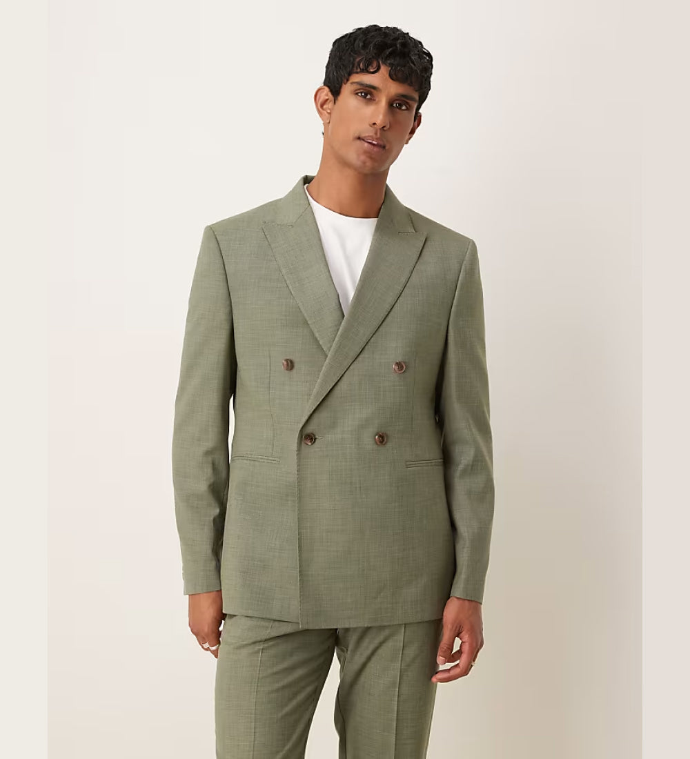 Glamour Suiting suit set in heathered green