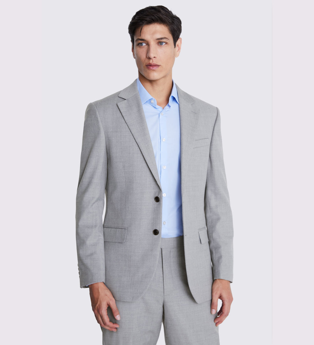 Slim Fit Grey Stretch Suit
