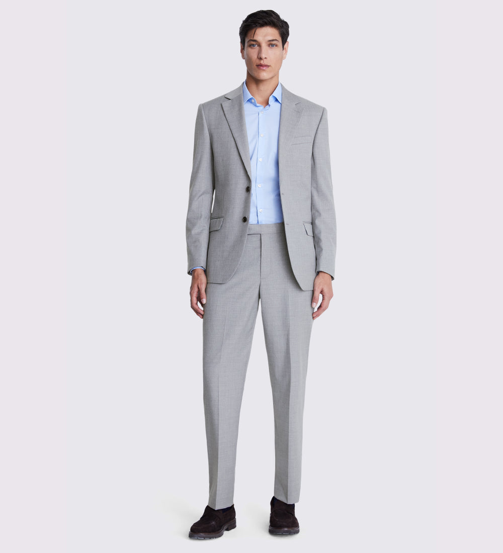Slim Fit Grey Stretch Suit