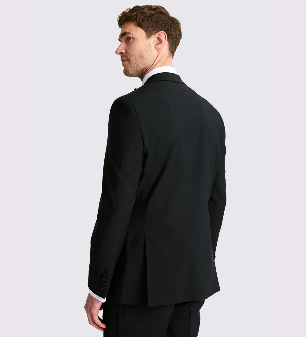 Tailored Fit Black Notch Lapel Tuxedo