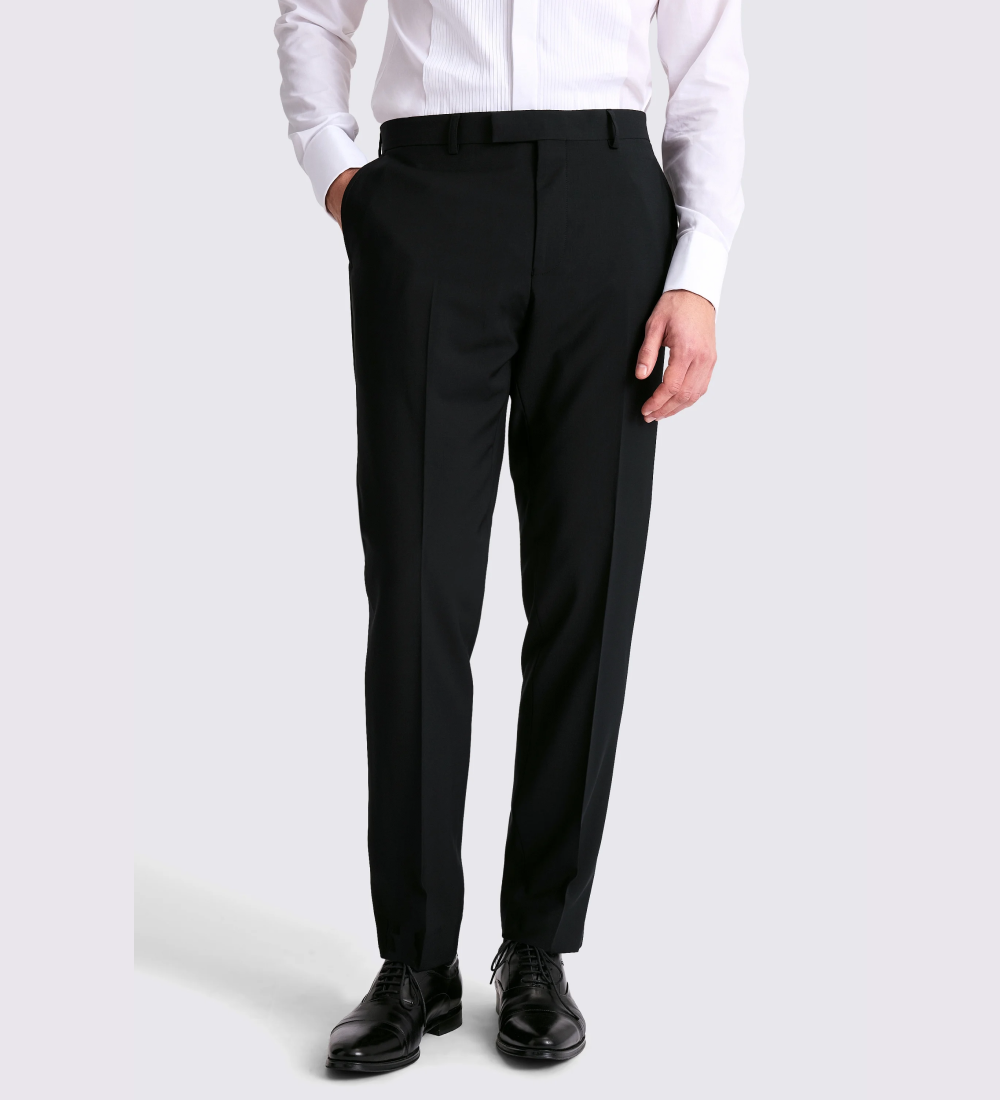 Tailored Fit Black Notch Lapel Tuxedo