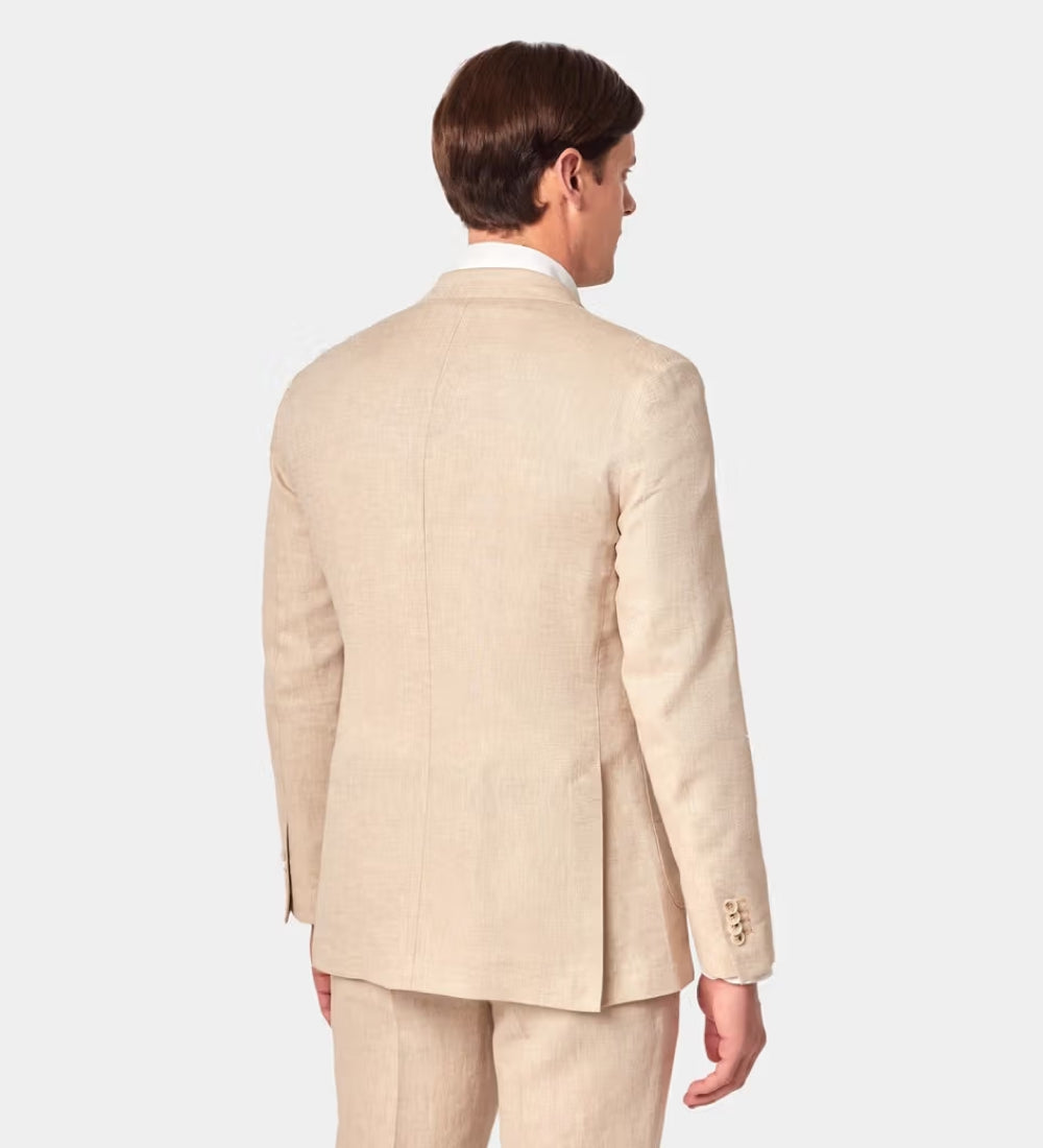 Slim Fit Beige Suit