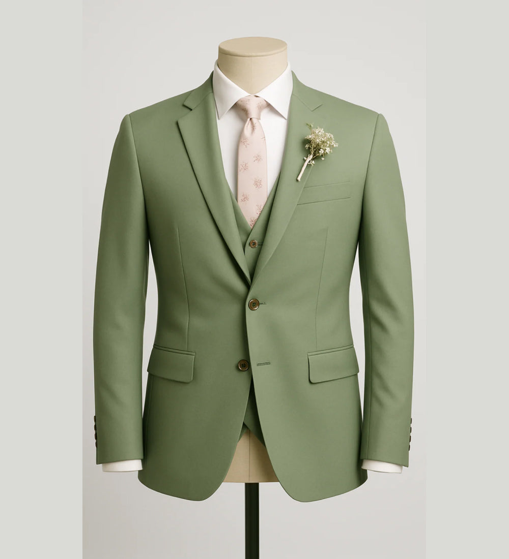 SAGE GREEN SUIT 3-PIECE