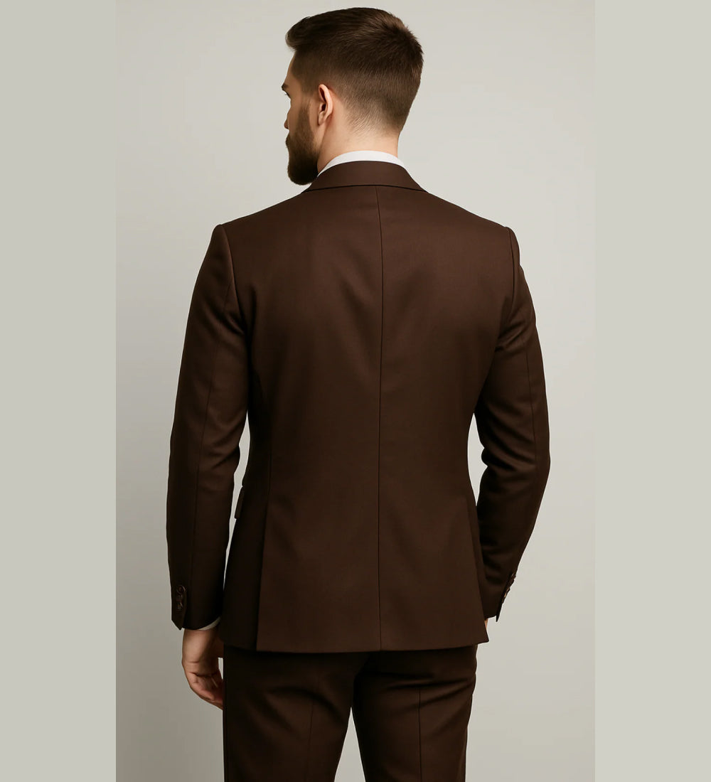 DARK BROWN SUIT 3-PIECE