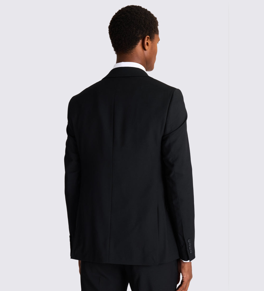 Slim Fit Black Stretch Suit