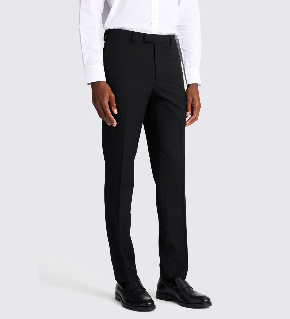 Slim Fit Black Stretch Suit