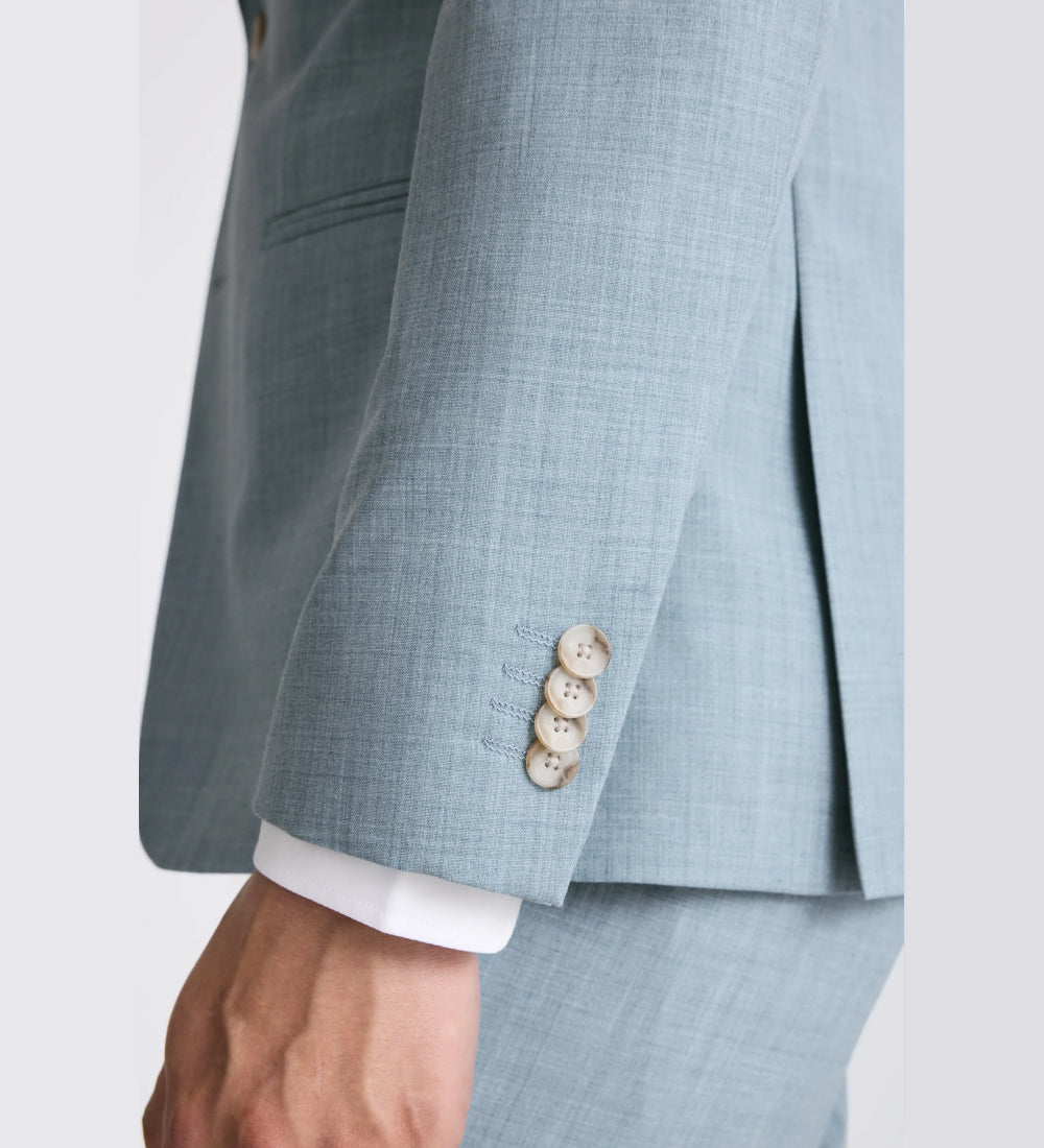 Slim Fit Teal Marl Suit