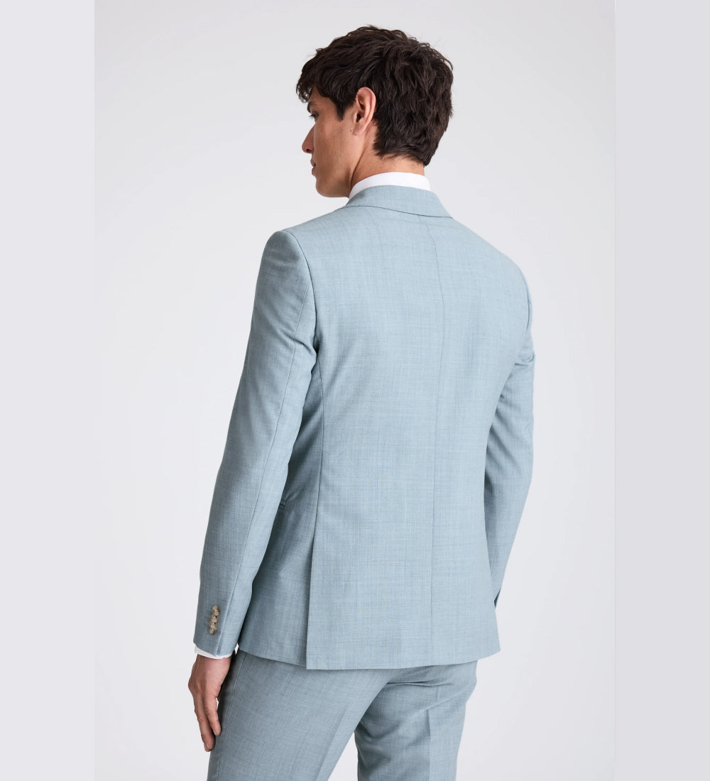 Slim Fit Teal Marl Suit