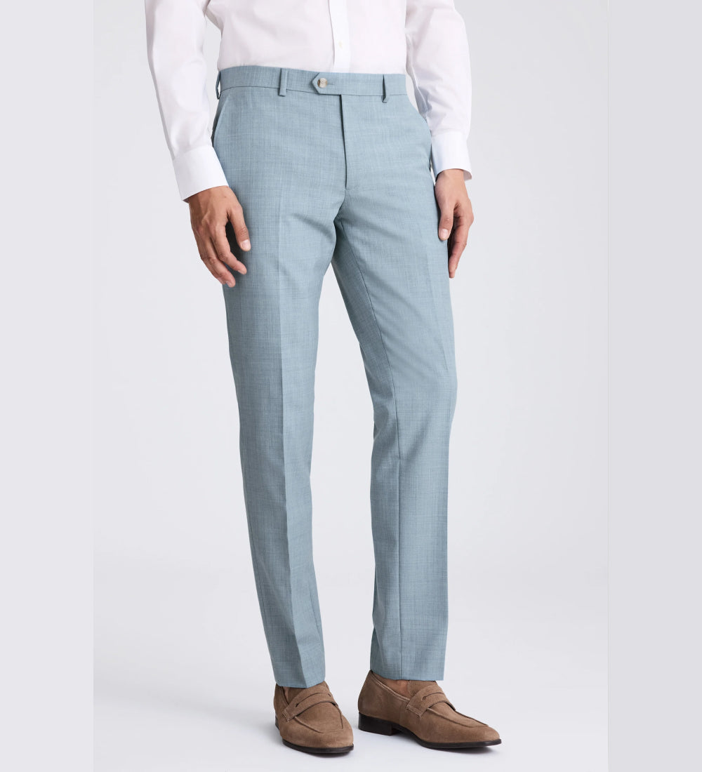 Slim Fit Teal Marl Suit