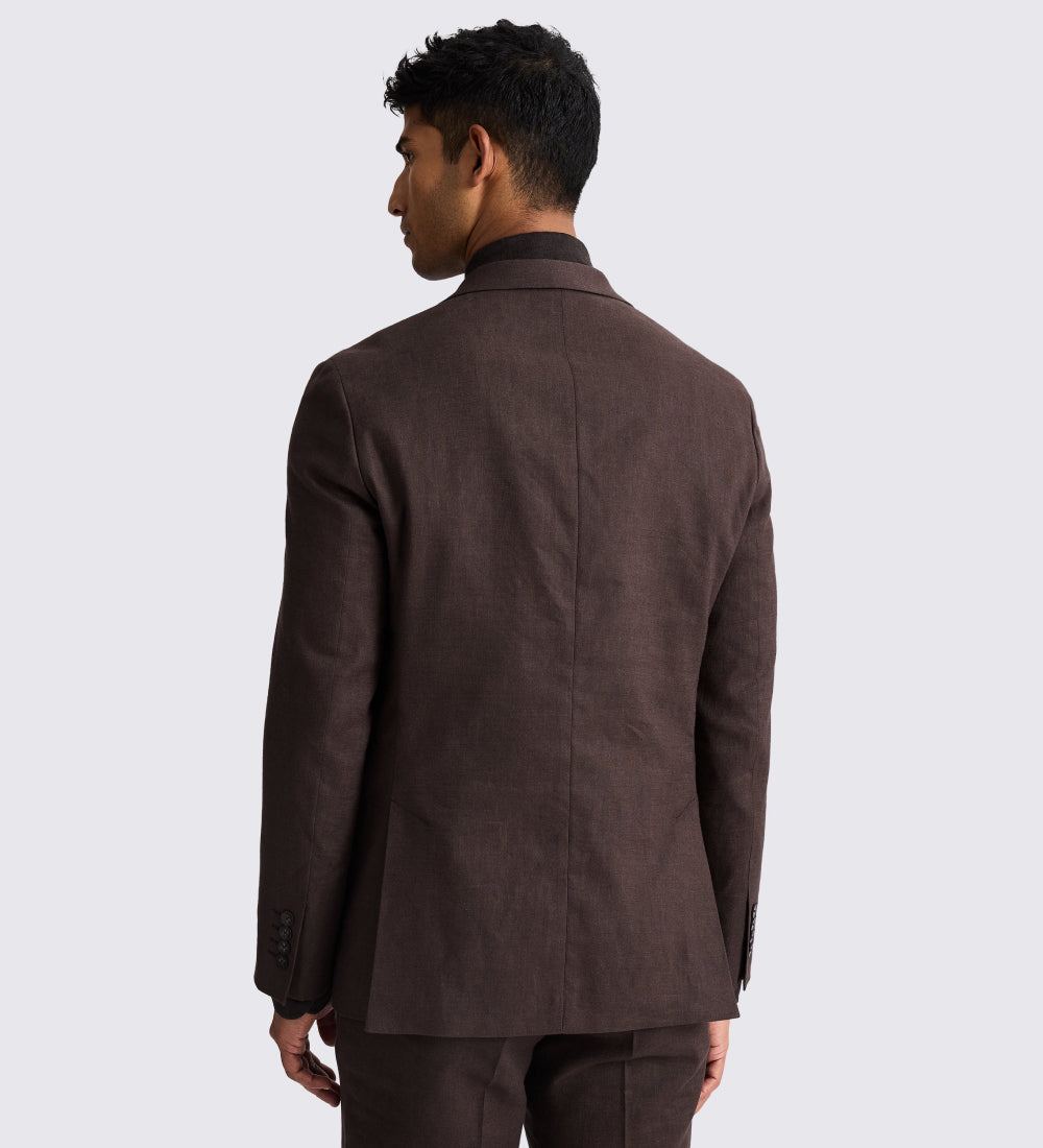 Regular Fit Brown 3PC Suit