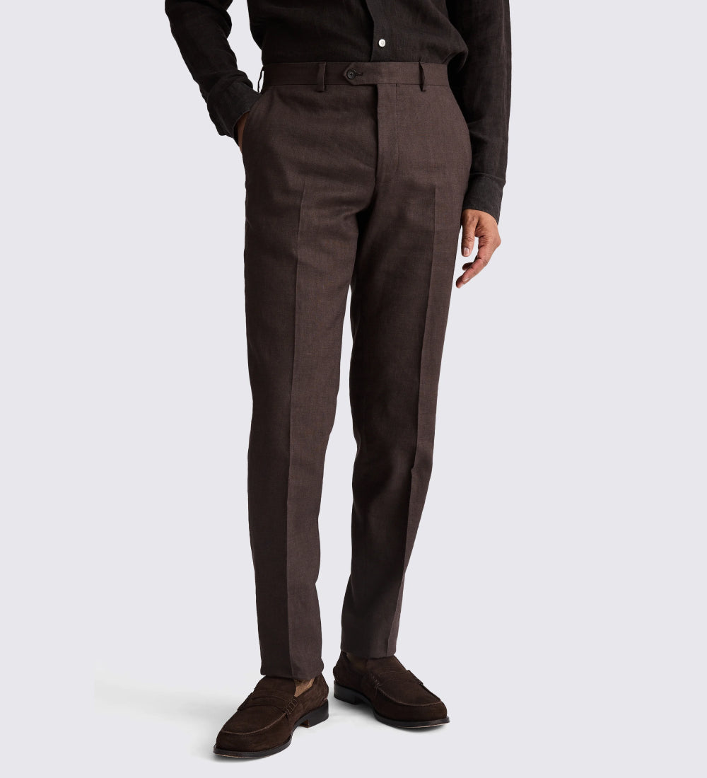 Regular Fit Brown 3PC Suit