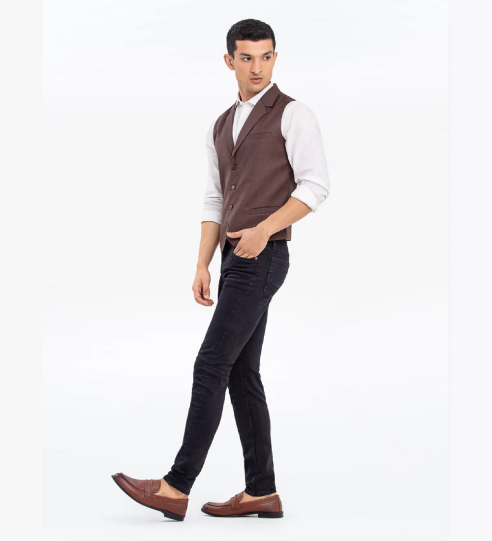Men's Brown Waist Coat