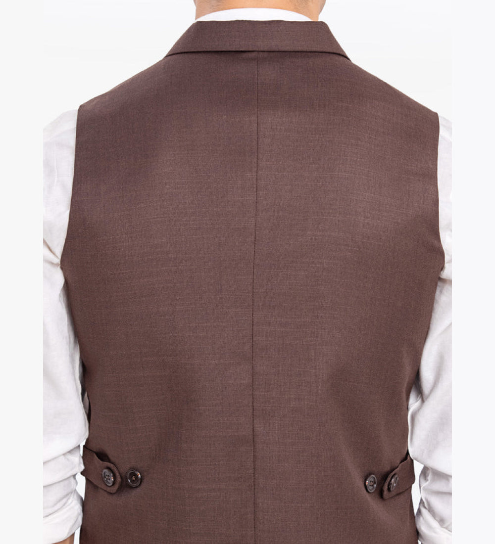 Men's Brown Waist Coat