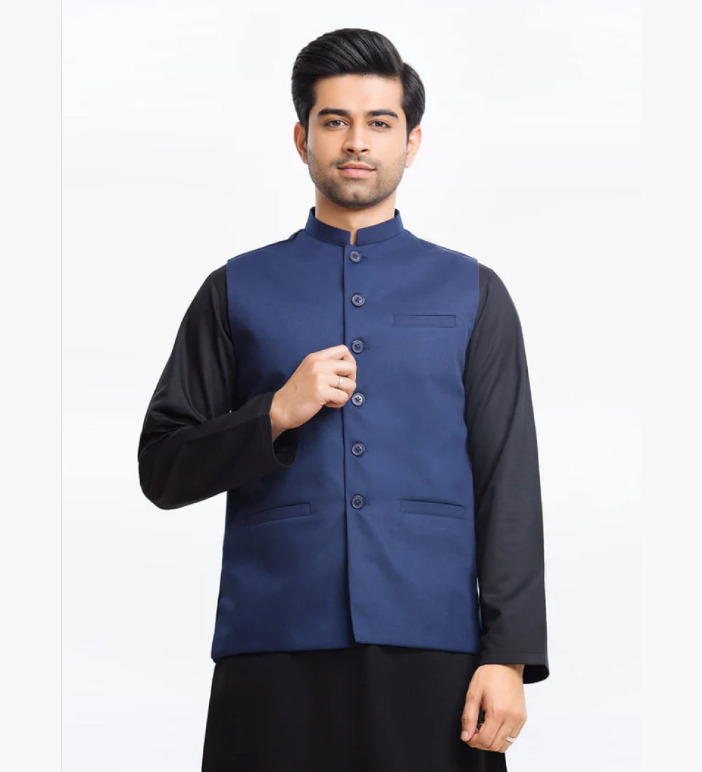 Men's Navy Blue Waist Coat