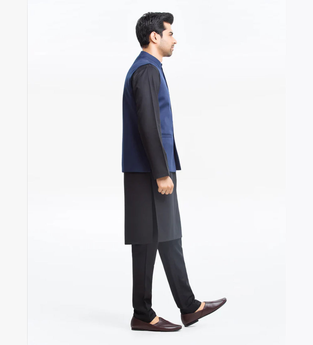 Men's Navy Blue Waist Coat