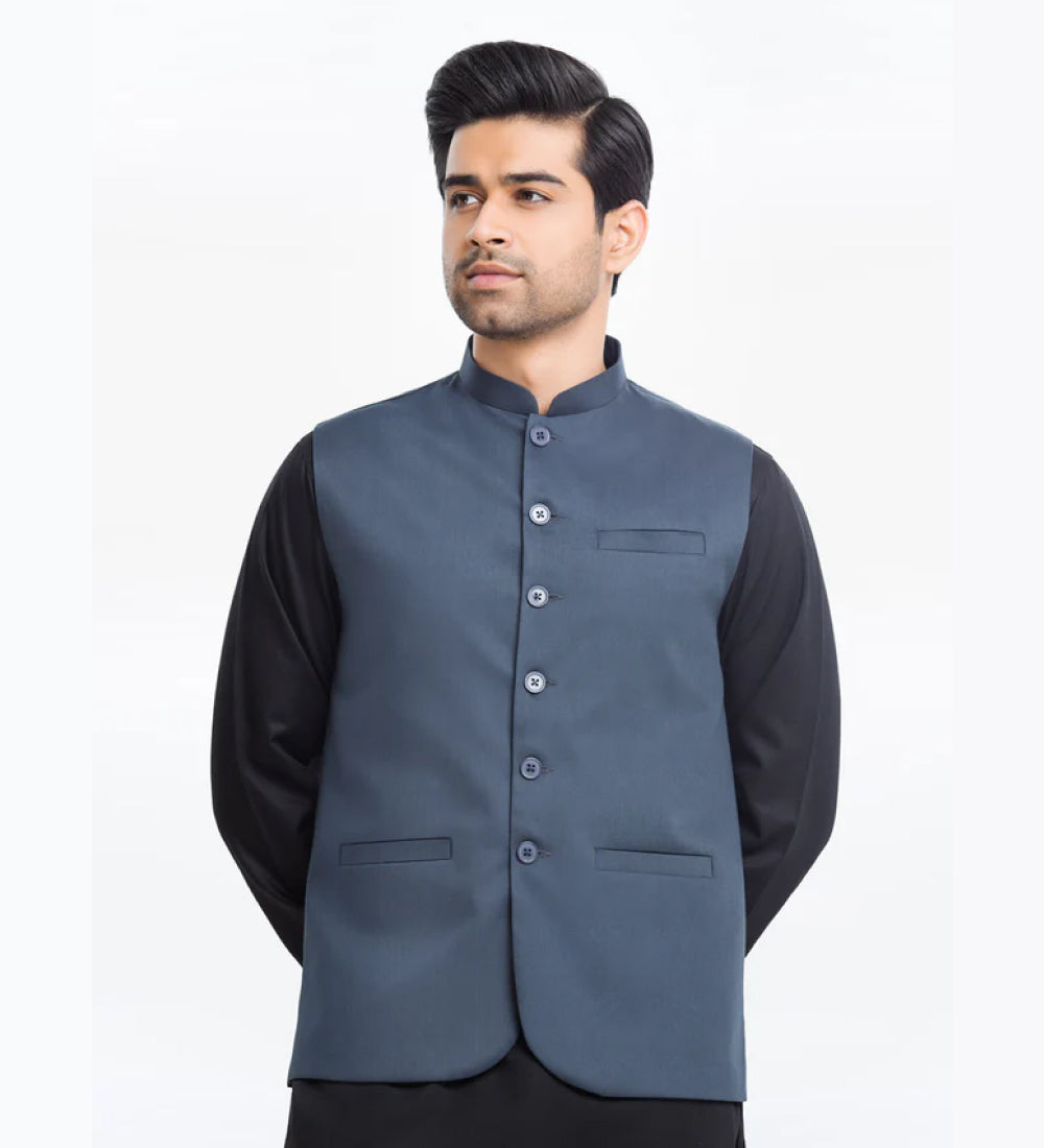 Men's Navy Blue Waist Coat