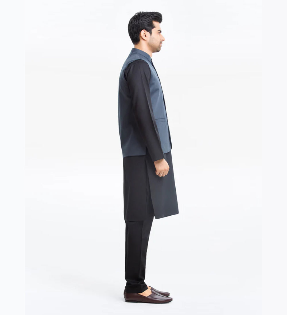 Men's Navy Blue Waist Coat