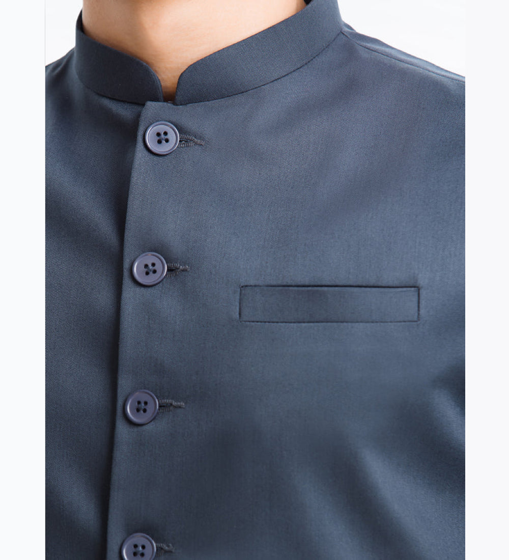 Men's Navy Blue Waist Coat