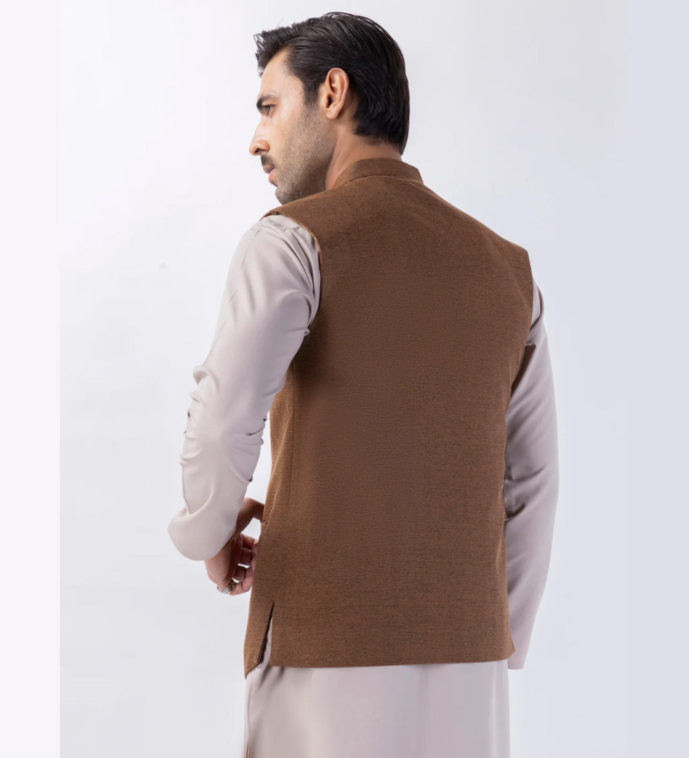 Brown Blended Waistcoat