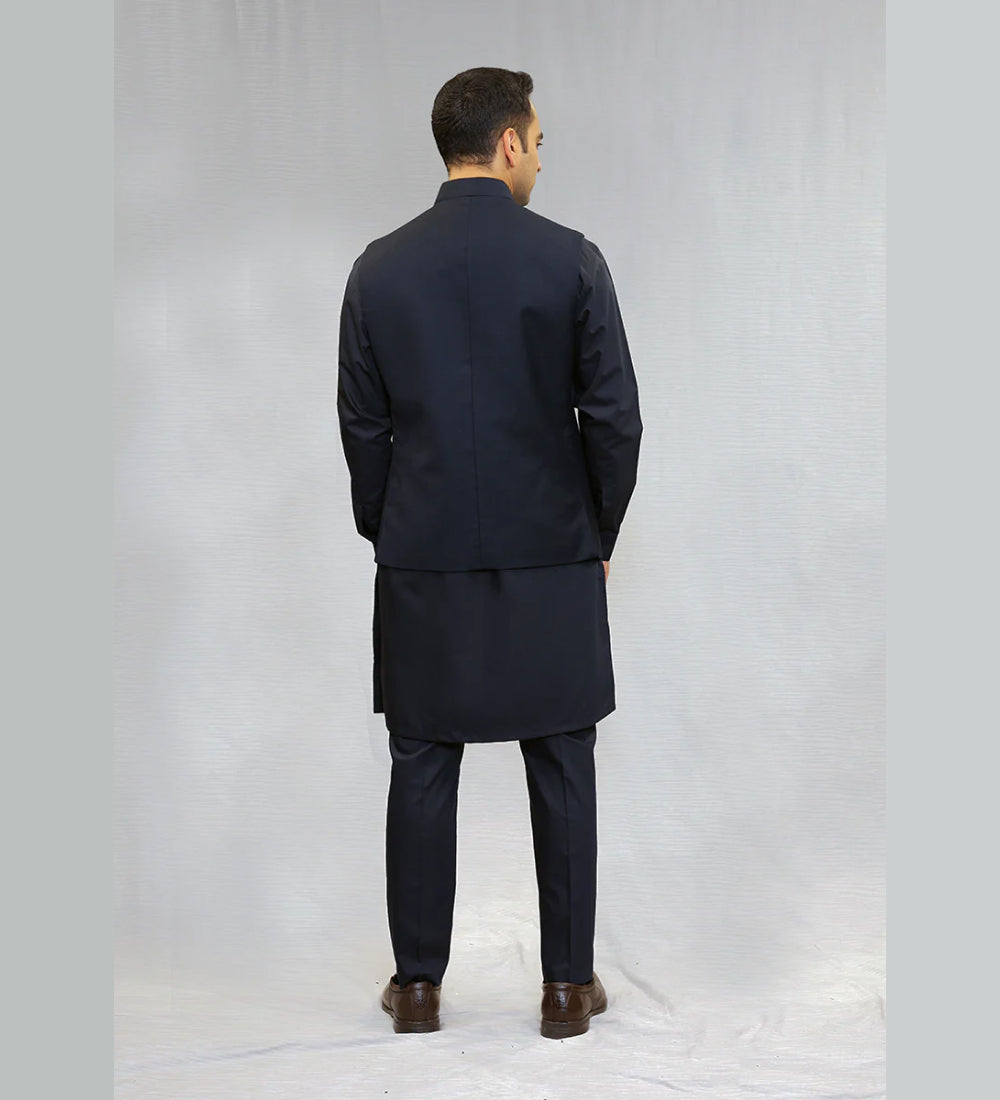 Suiting Dark Sapphire Traditional Waistcoat