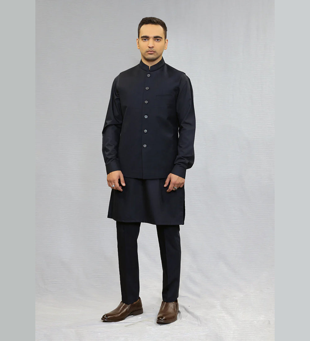 Suiting Dark Sapphire Traditional Waistcoat