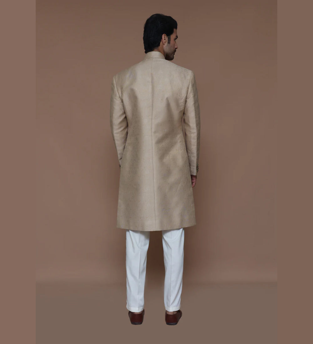 Zari Jamawar Sesame Sherwani