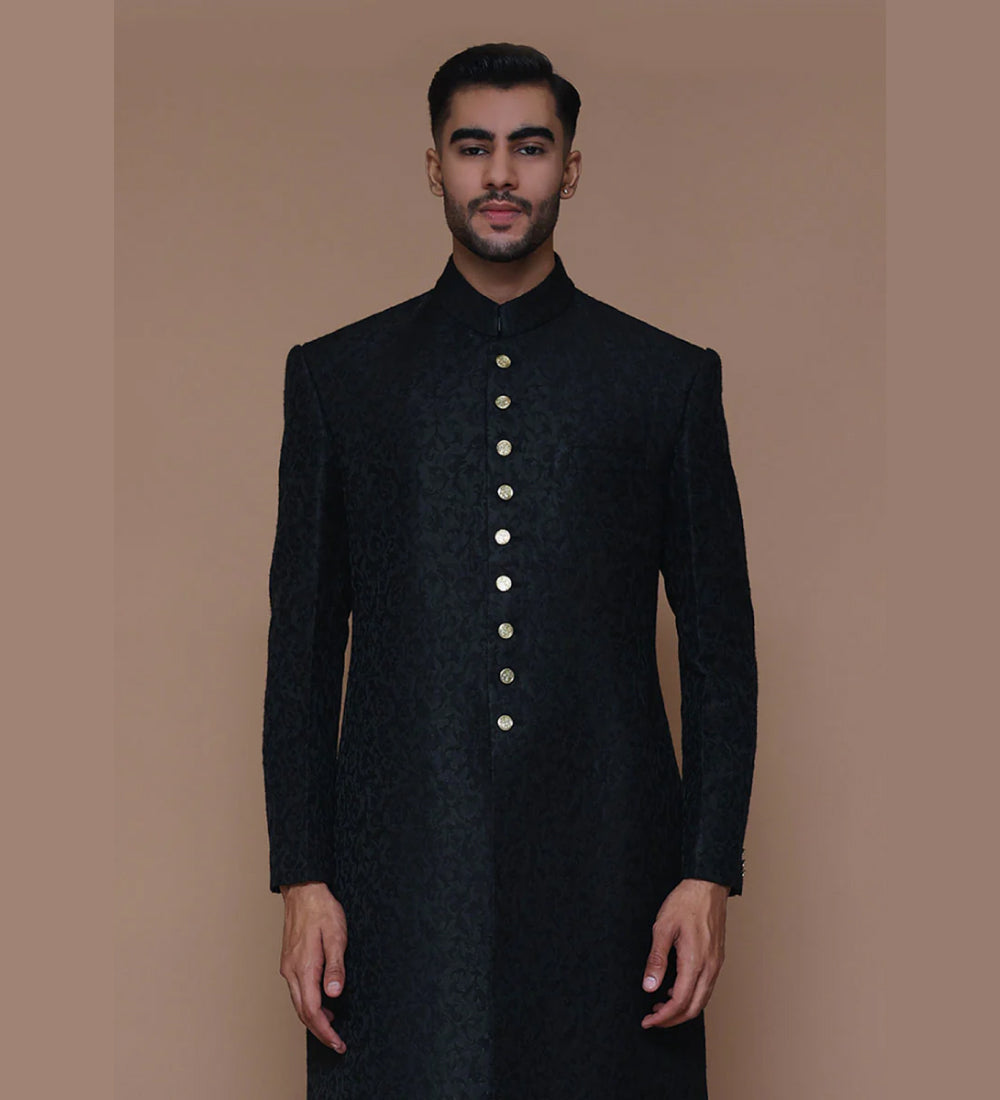 Premium Jamawar Tap Shoe Sherwani