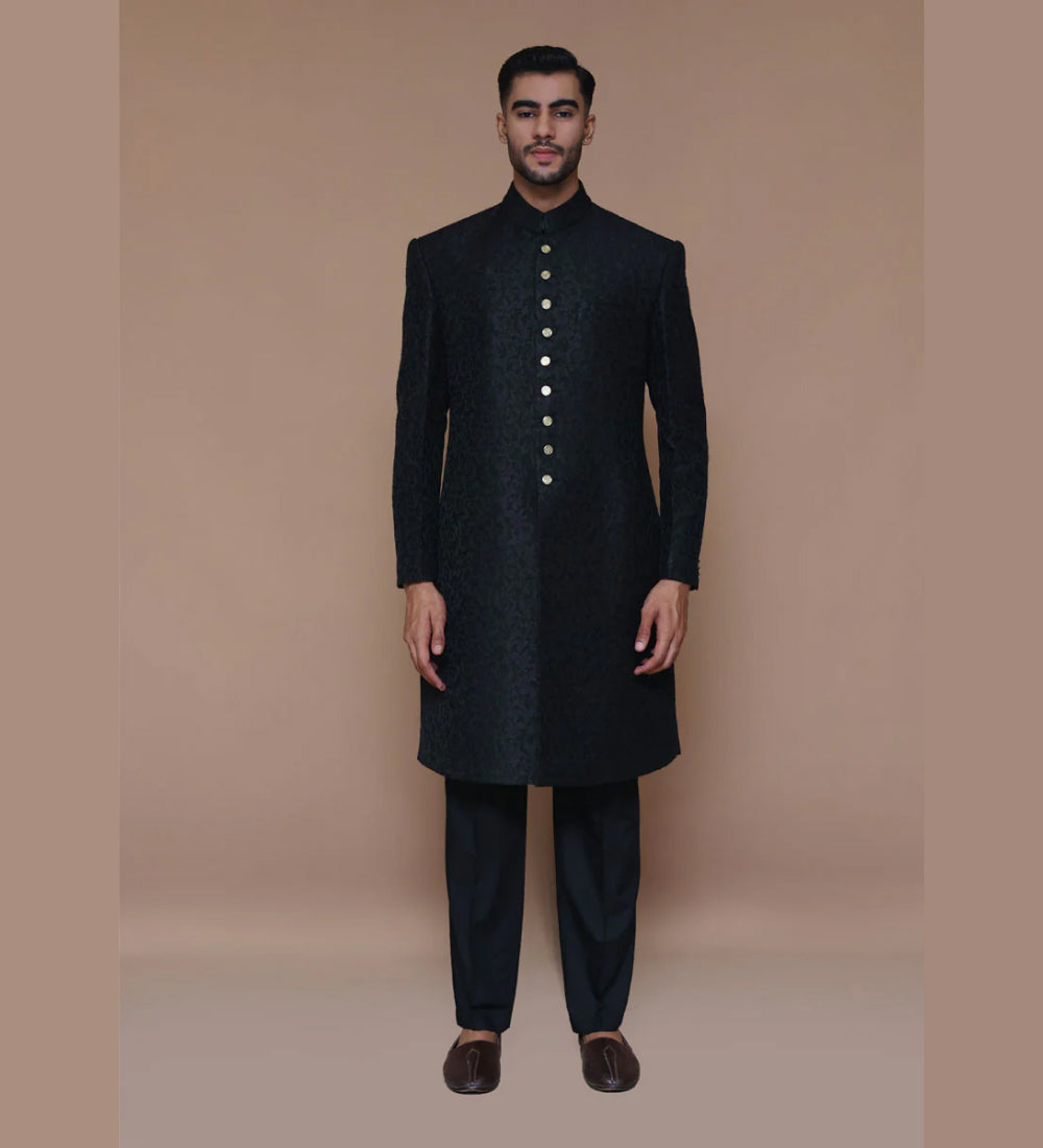 Premium Jamawar Tap Shoe Sherwani