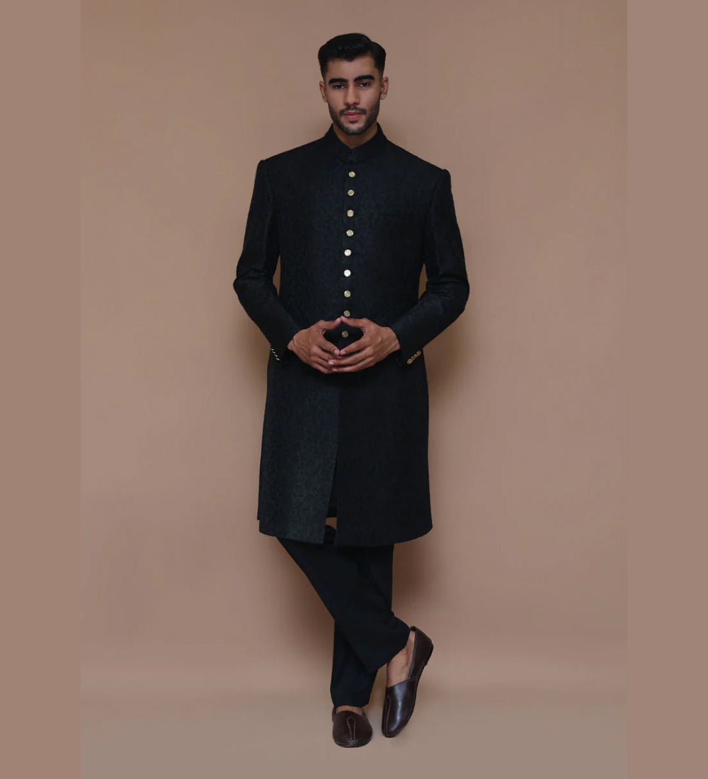 Premium Jamawar Tap Shoe Sherwani