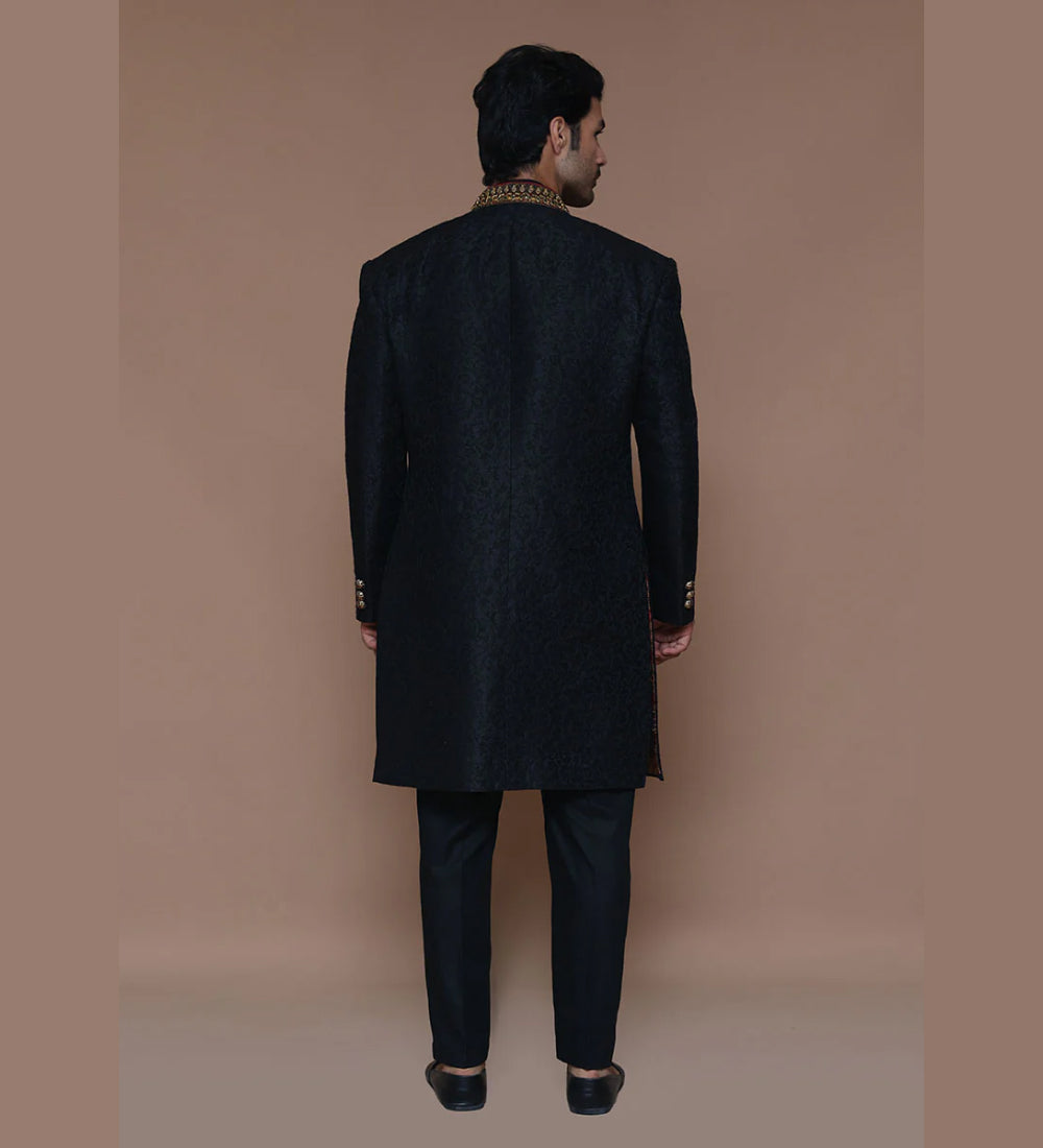 Zari Jamawar Tap Shoe Sherwani