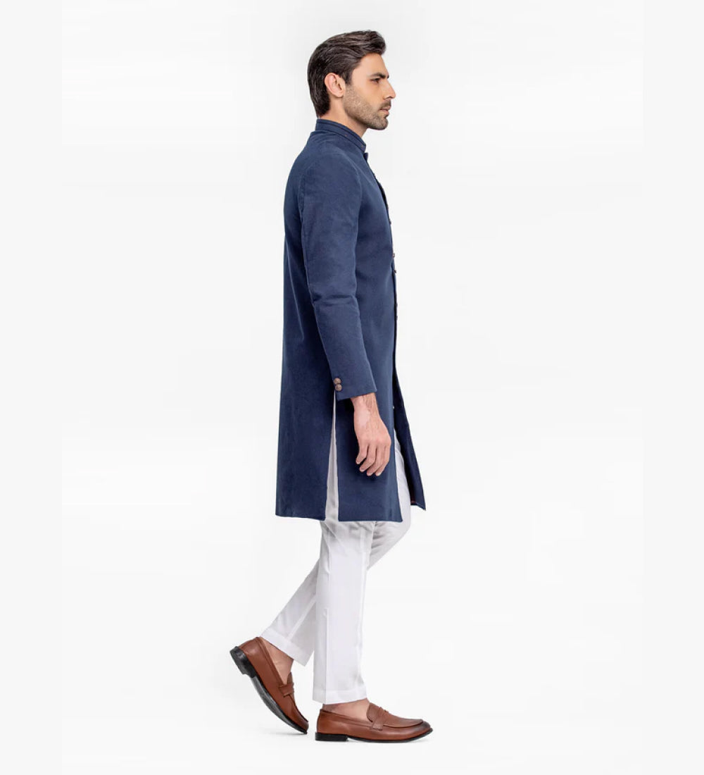 Men's Dark Navy Sherwani