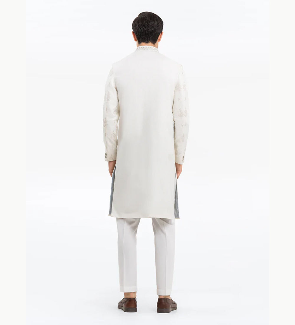 Men's Off White Sherwani