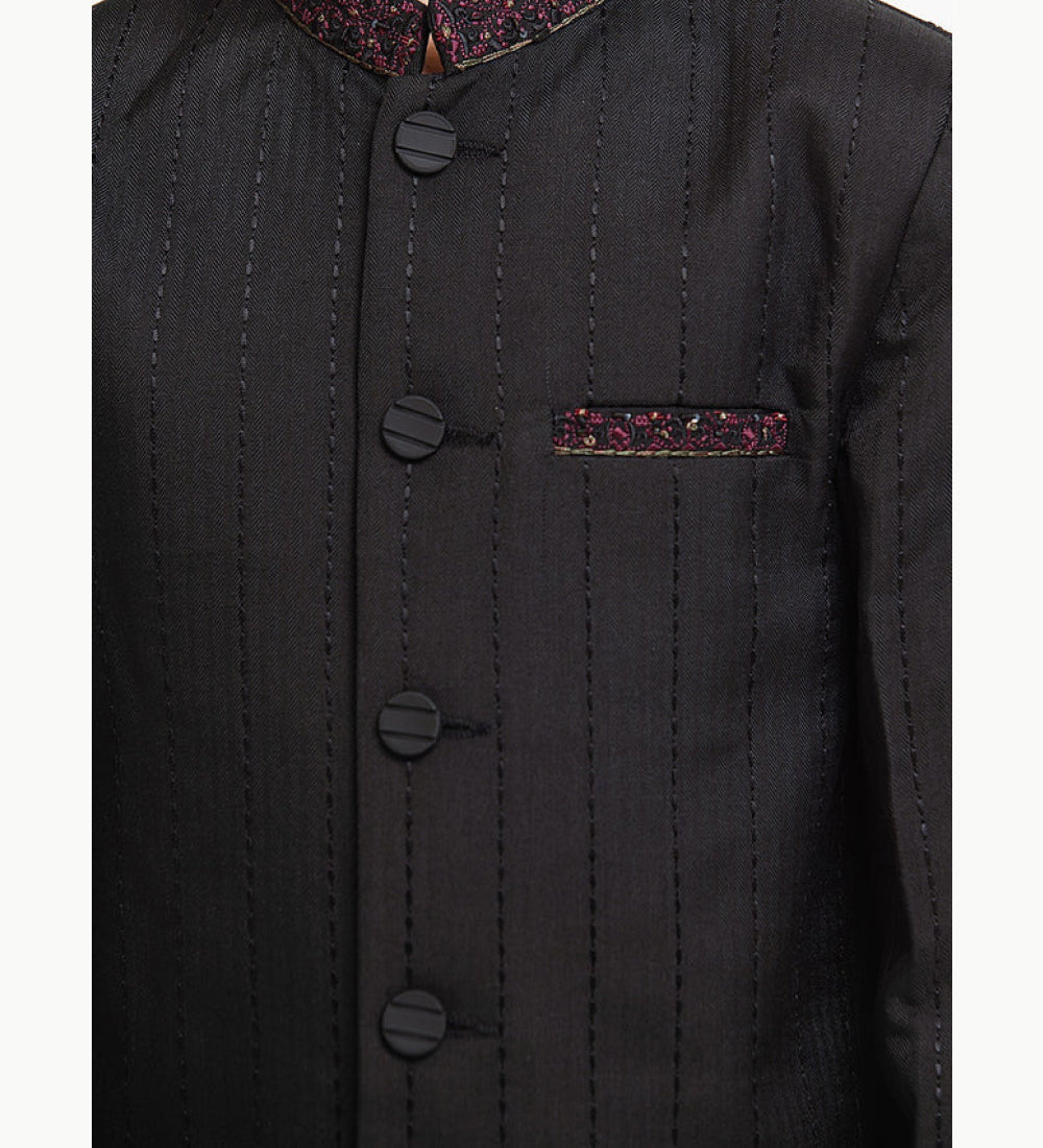 Boy's Black Sherwani