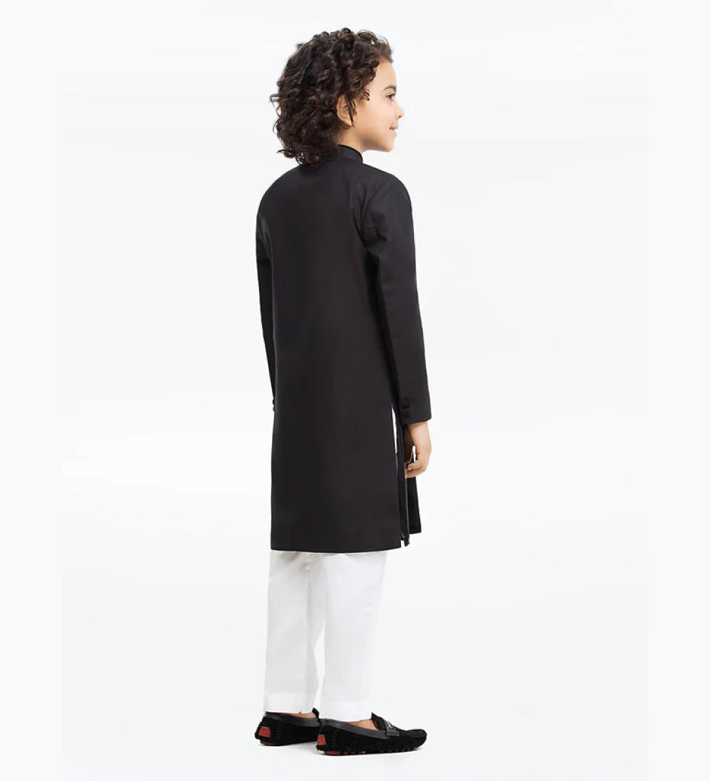 Boy's Black Sherwani