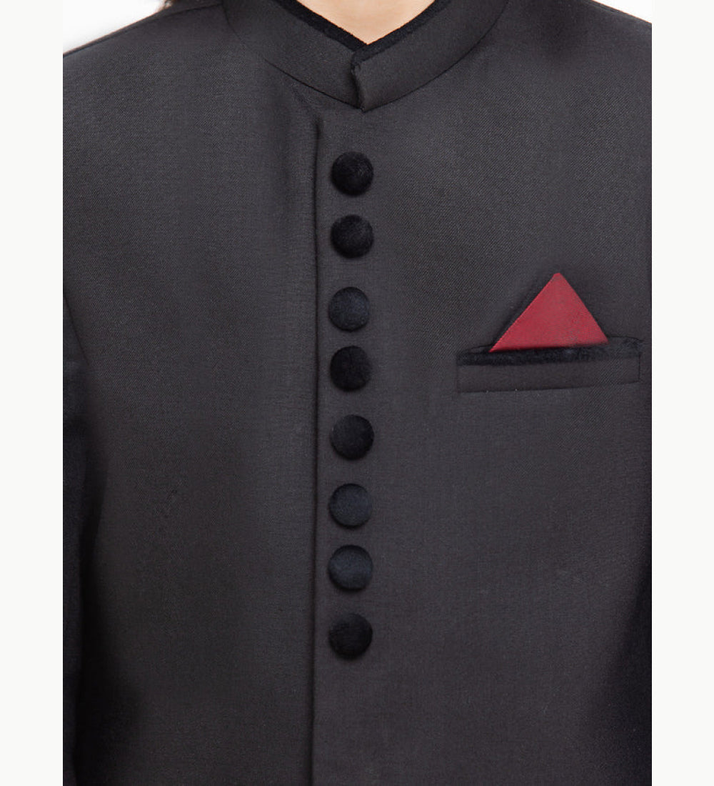 Boy's Black Sherwani