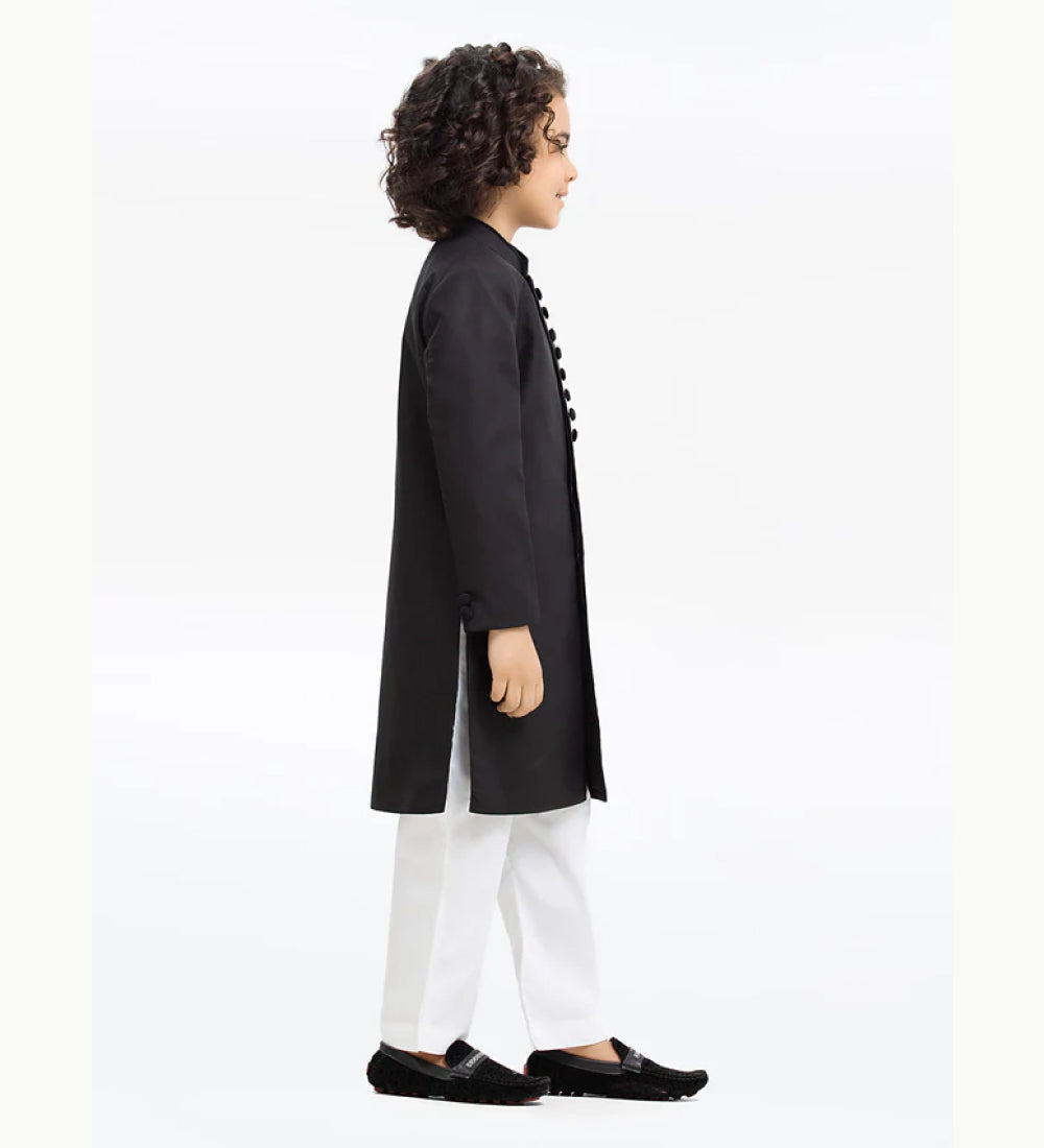 Boy's Black Sherwani