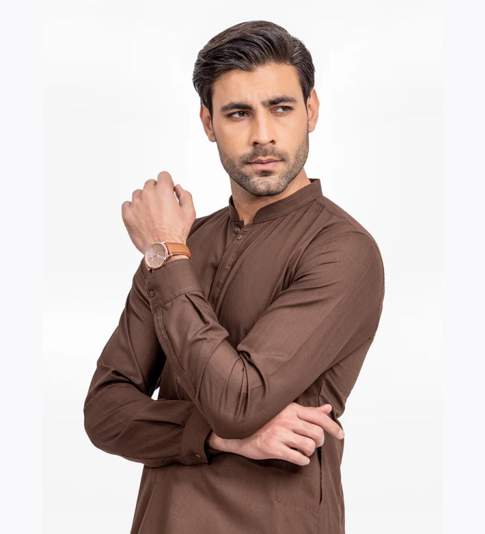 Dark Brown Kurta Pajama 