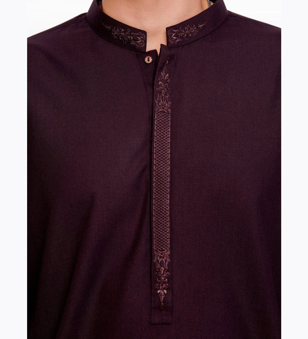 Dark Plum Kurta Pajama